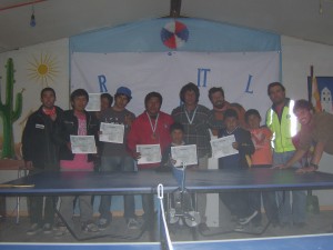 Premiación campeonato de ping pong